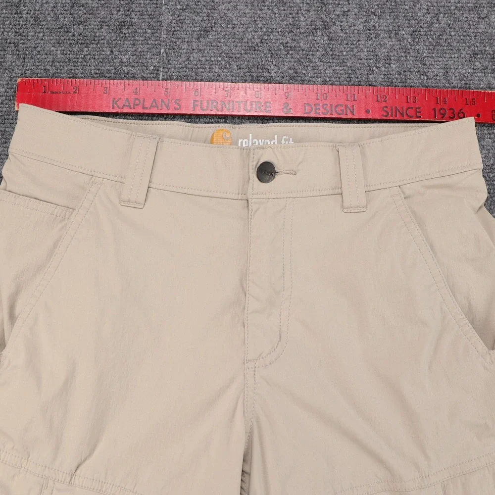 Carhartt Force Tappen Cargo Shorts Mens 30 Tan Relaxed‎ Fit Nylon Stretch 103580